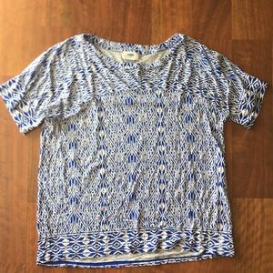 White and Blue T-shirt